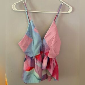 Women’s Peplum Crop Top